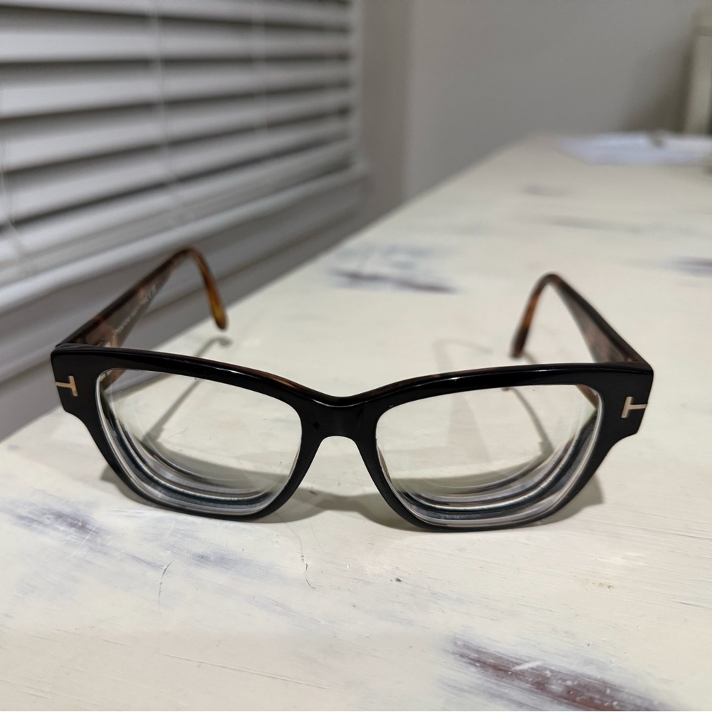 Tom Ford Black and Brown Women's Glasses